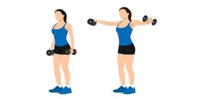 نشر از جانب دمبل ایستاده