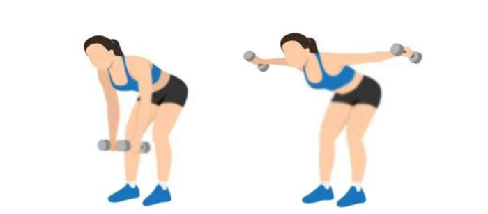 نشر خم دمبل (پشت شانه)